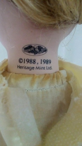 Bambola The Heritage Mint Collection 1988/1989 porcellana porcelain doll cm 43 - Foto 9 di 10