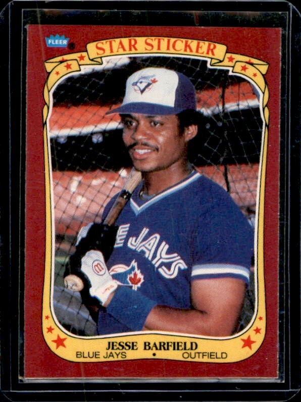 1986 Fleer Star Stickers - [Base] #2 - Jesse Barfield rc