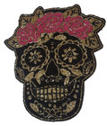 Tahari Home Set 3 Black & Red Day of the Dead Sugar Skull 15" Beaded Placemats — photo 2