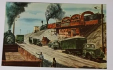 1965 Ad Postcard H Bairstow Co Coal Iron Ore Slag Car Dumper Chicago IL UNP