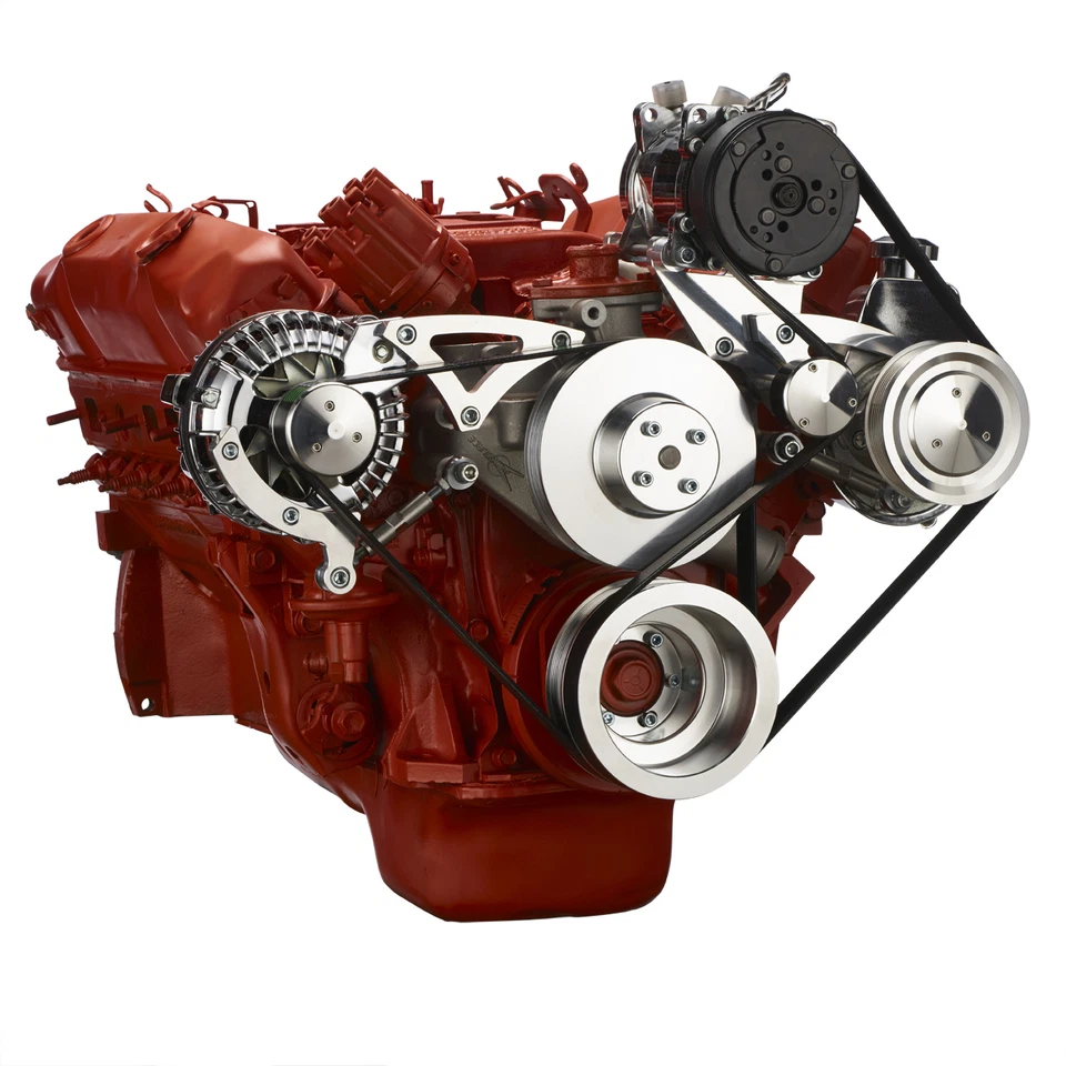 Mopar Big Block Serpentine Pulley Kit 426 440 Chrysler Air Conditioning System — 第 3/4 张图片