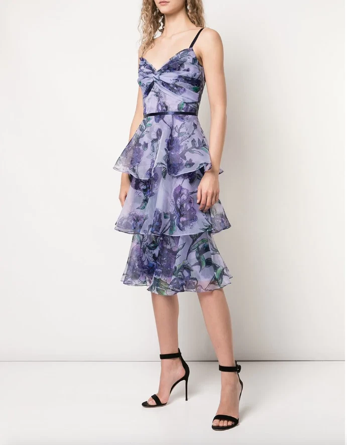 Marchesa notte lilac dress sales