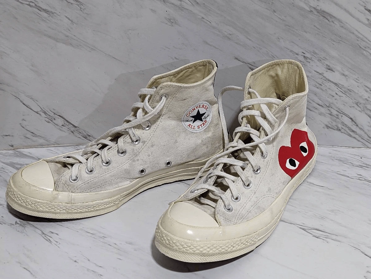 Chaussures lacets blanches Converse comme de Garcon pour hommes taille 10