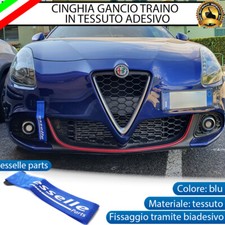 CINGHIA GANCIO TRAINO BLU NASTRO PER TOYOTA SUPRA TESSUTO ADESIVO TUNING
