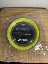 Yonex BG80 Badminton String. 656ft / 200m Reel. 068mm. Yellow. Brand New