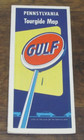 GULF OIL Gas service station Pennsylvania Tourgide road map — photo 1