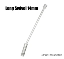 14mm Magnetic Spark Plug Socket 3/8"Drive Swivel Wrench Spark Plug Removal Tool 