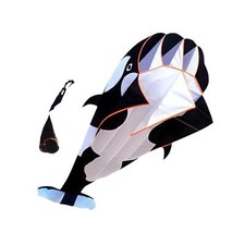 Grand cerf-volant dauphin avec cerfs-volants à cordes, cerfs-volants de