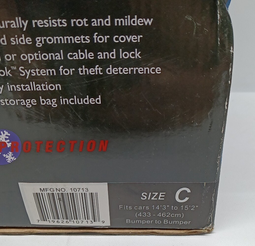 Coverite Bondtech Car Auto Cover Fits cars from 14' 3" to 15' 2" Gray