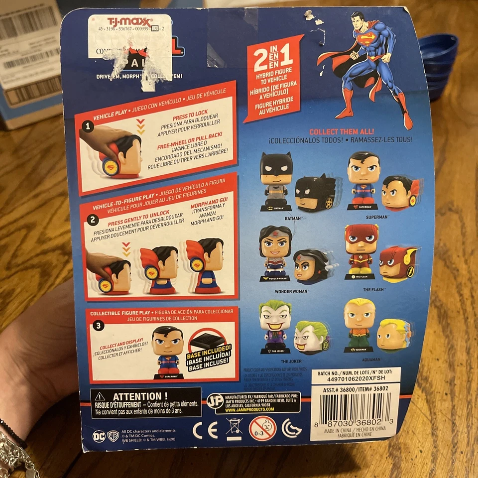 DC “Superman” Lock N’Roll Pals (Hybrid Figure To Vehicle Toy) - Brand New - Image 2 of 2