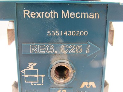Filtre-régulateur Double Rexroth Série C25i - Filetage 3/4 NPT, Occasion Fonctionnel