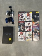 Sony PlayStation 2 Console - Black Bundle Controllers, Memory Card, Games