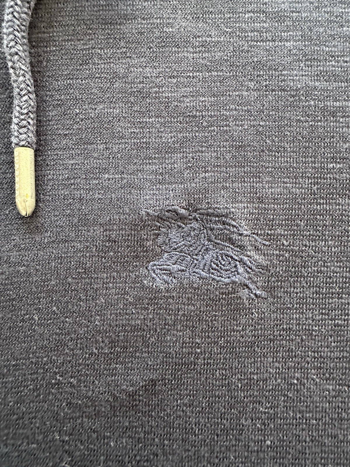 Felpa con cappuccio Burberry blu navy originale rara originale taglia media costo 290€