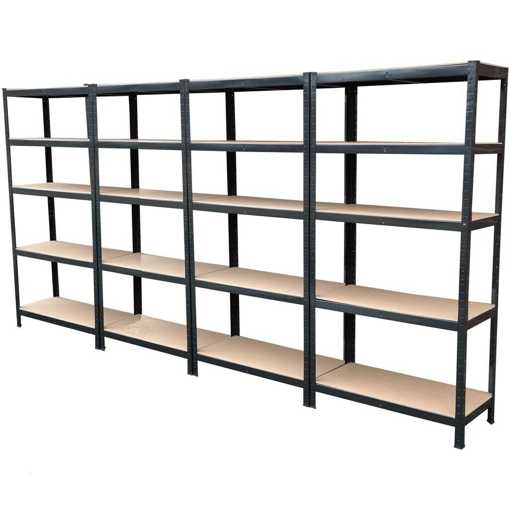 Tall Narrow Shelving Unit 5 Tier Garage Storage Shelf Home Office Rack eBay
