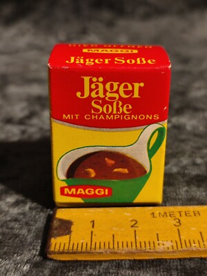  altes Paket/Päckchen, Maggi Jägersoße mit Champignons, Zubehör Kaufladen