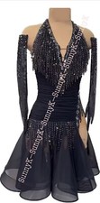 jz Handmade Women Samba Ballroom Swing Salsa Rumba Latin Dance Dress RHYTHM
