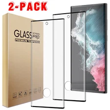 For Samsung Galaxy S22/+/Ultra 5G Full Cover Tempered Glass Screen Protector