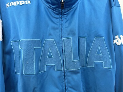 Veste Italie Équipe Nationale Rugby Union Kappa - Taille L Adulte - Occasion (Petit Trou)