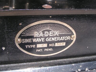 Rare Analog antique 1930s oscilloscope Sine Wave generator. | eBay
