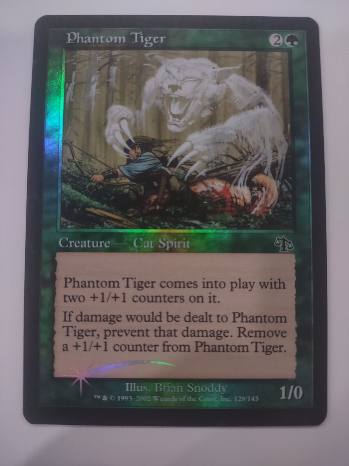 Magic the Gathering MTG Judgment PHANTOM TIGER Foil NM