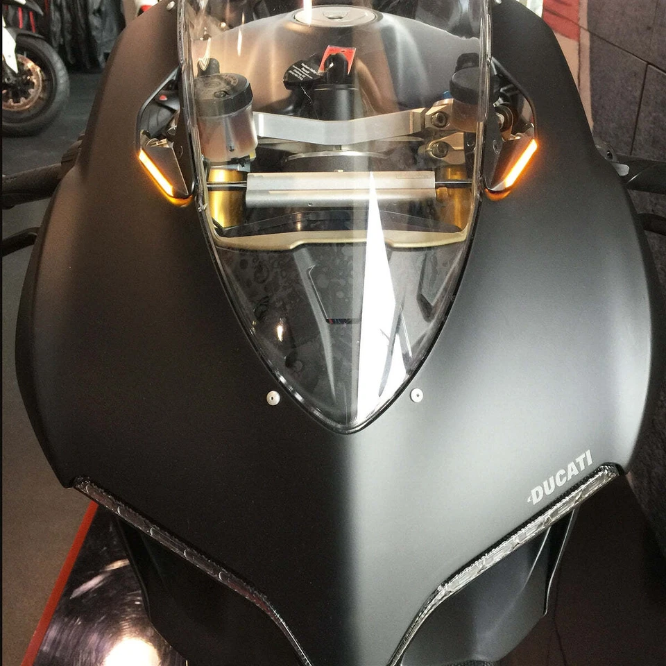 Señales de giro de bloqueo de espejo retrovisor NRC 1199-MBO para Ducati 1199 Panigale 2011-2014 Foto 2 de 4