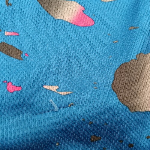 Russell Shirt Boys 2XL Blue Splash Design Short Tee - Picture 6 of 8