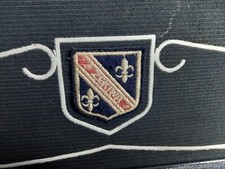 Zekiwa Puppenwagen mit gestickten Wappen mit Gebrauchsspuren 