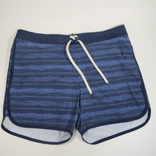 Sonoma Goods For Life 5  Lined Swim Board Pull-On Shorts Blue Men  s Size Large