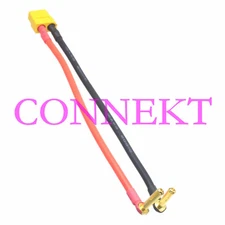 XT60 Female to 4mm Low profile bullet 12AWG 10CM Wire For Lipo Battery charger