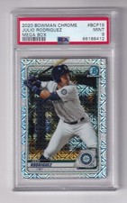 JULIO RODRIGUEZ - 2020 BOWMAN CHROME -- MEGA BOX -- REFRACTOR -- PSA MINT 9