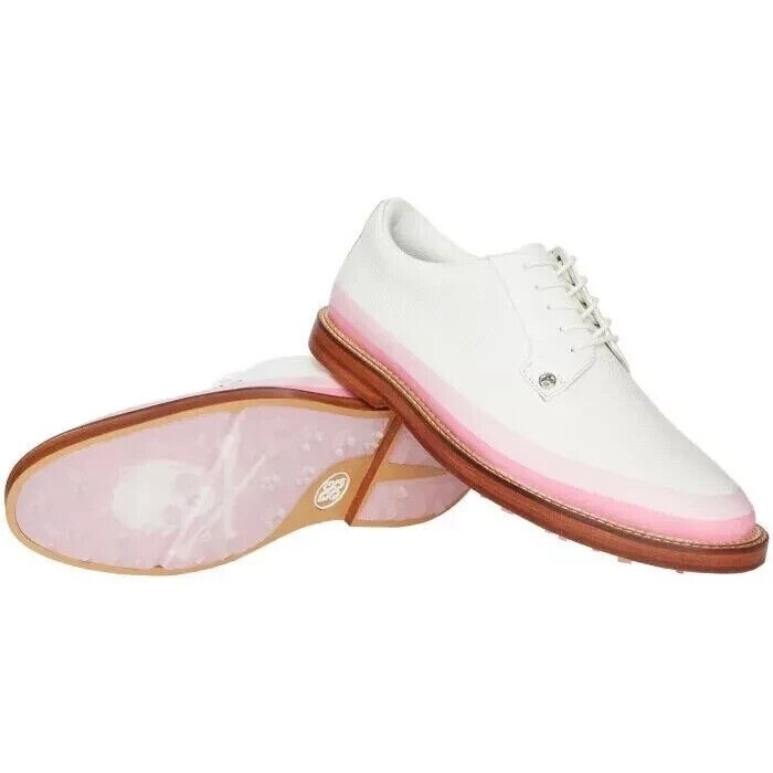 NIB SZ 7.5 G/FORE Golf Shoes Tuxedo Gallivanter White Pink  display picture 1