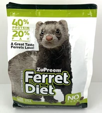 Zupreem® Premium Diet Food | Daily Food For Ferrets | Corn Free | 4lbs