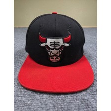 Chicago Bulls Mitchell  Ness Snapback Hat Mens OS Black Red Hardwood Classics