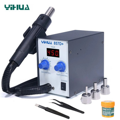 YIHUA 857D+ Hot Air Rework Station Roots-type Blower SMD BGA Desoldering Rework