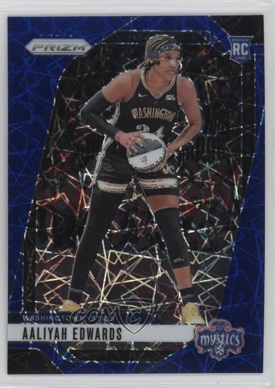2024 Panini Prizm WNBA Blue Velocity Prizm Aaliyah Edwards #70 12qx