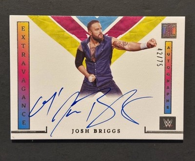 2023 Panini Impeccable WWE - Extravagance Autographs Josh Briggs #EA-JBR