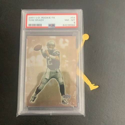 2001 Upper Deck Rookie F/X - Tom Brady PSA 8