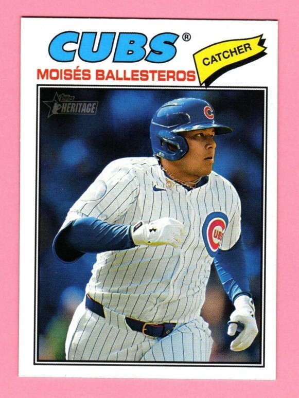 2026 Topps Heritage Moises Ballesteros #247 Chicago Cubs