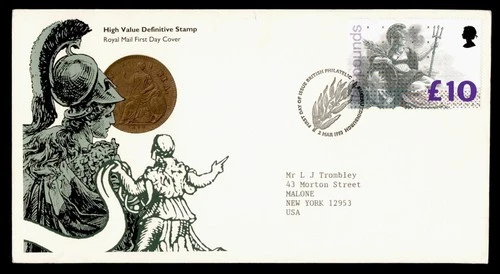 DR WHO 1993 GB FDC L10 HIGH VALUE DEFINITIVE M74669