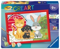 Creart, Malen Nach Zahlen Kinder - Pfotenbande Spiel Creart Malen Nach Zahlen