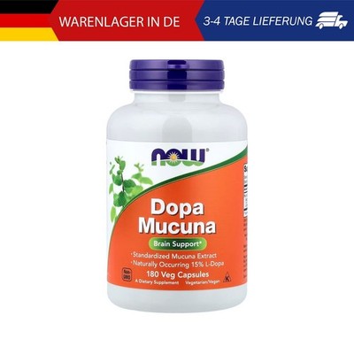 NOW Foods, Dopa Mucuna, 180 pflanzliche Kapseln