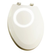 Bemis 1500EC000 Elongated Easy-Clean Enameled Wood Toilet Seat - White