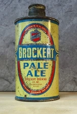BROCKERT PALE ALE - CONE TOP - IRTP - BROCKERT BREWING - WORCESTER, MASS.
