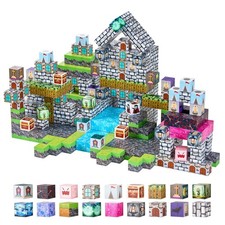 Magnetic Blocks 100 PCS Cemetery Zombies Set STEM Montessori Sensory Toys