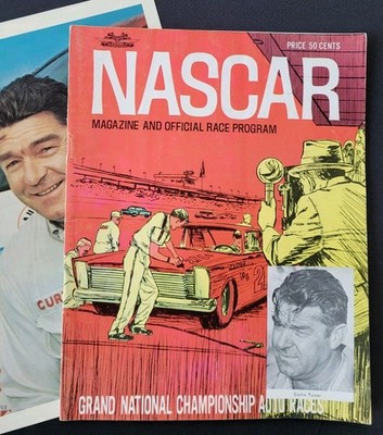 1966 NASCAR Magazine & Race Program/Curtis Turner Signed, Mid