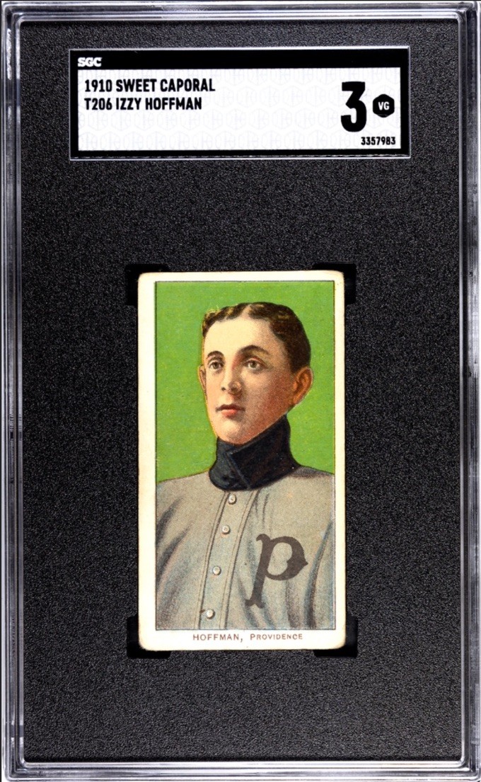 1909-11 T206 Izzy Hoffman SGC 3 VG Sweet Caporal 350 Providence
