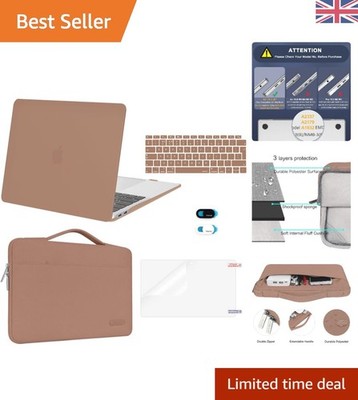 Luxuriöses Hartschalen MacBook Air Case 13 Zoll & Zubehörpaket - Caramel Brown
