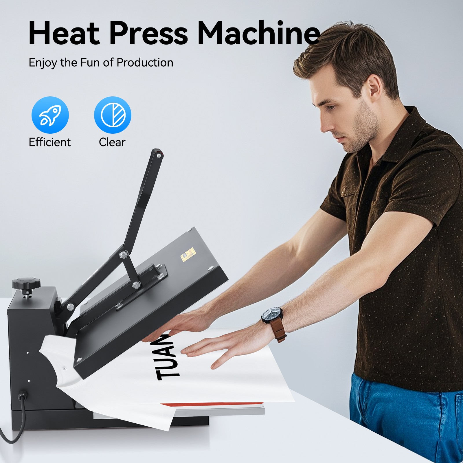 Digital Heat Press Machine 16 x 24 in T-shirt Print Transfer Sublimation Printer