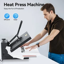 16"x24" Large Size Heat Press Machine Digital T-shirt Sublimation Transfer 1800W