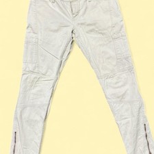 Hollister-co Women's Cream and White Trousers